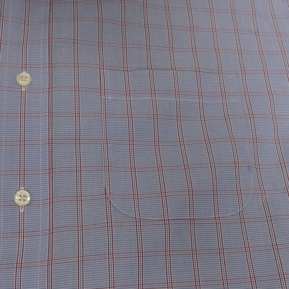 Brooks Brothers Madison‎ Fit Long Sleeve Button Up Shirt Blue Red Check 17 33